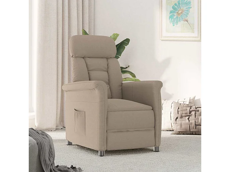 Poltrona Reclinável | Poltrona Confortável Relax Taupe Cinzento-acastanhado SHL501443