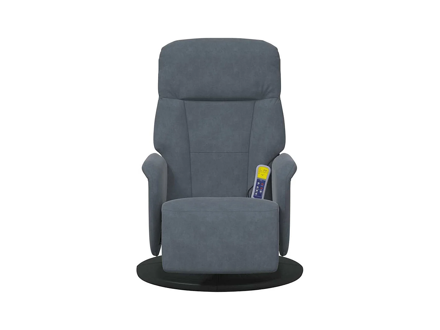 Sillón de relax | Sillón reclinable masaje con reposapiés terciopelo gris oscuro SHL2898