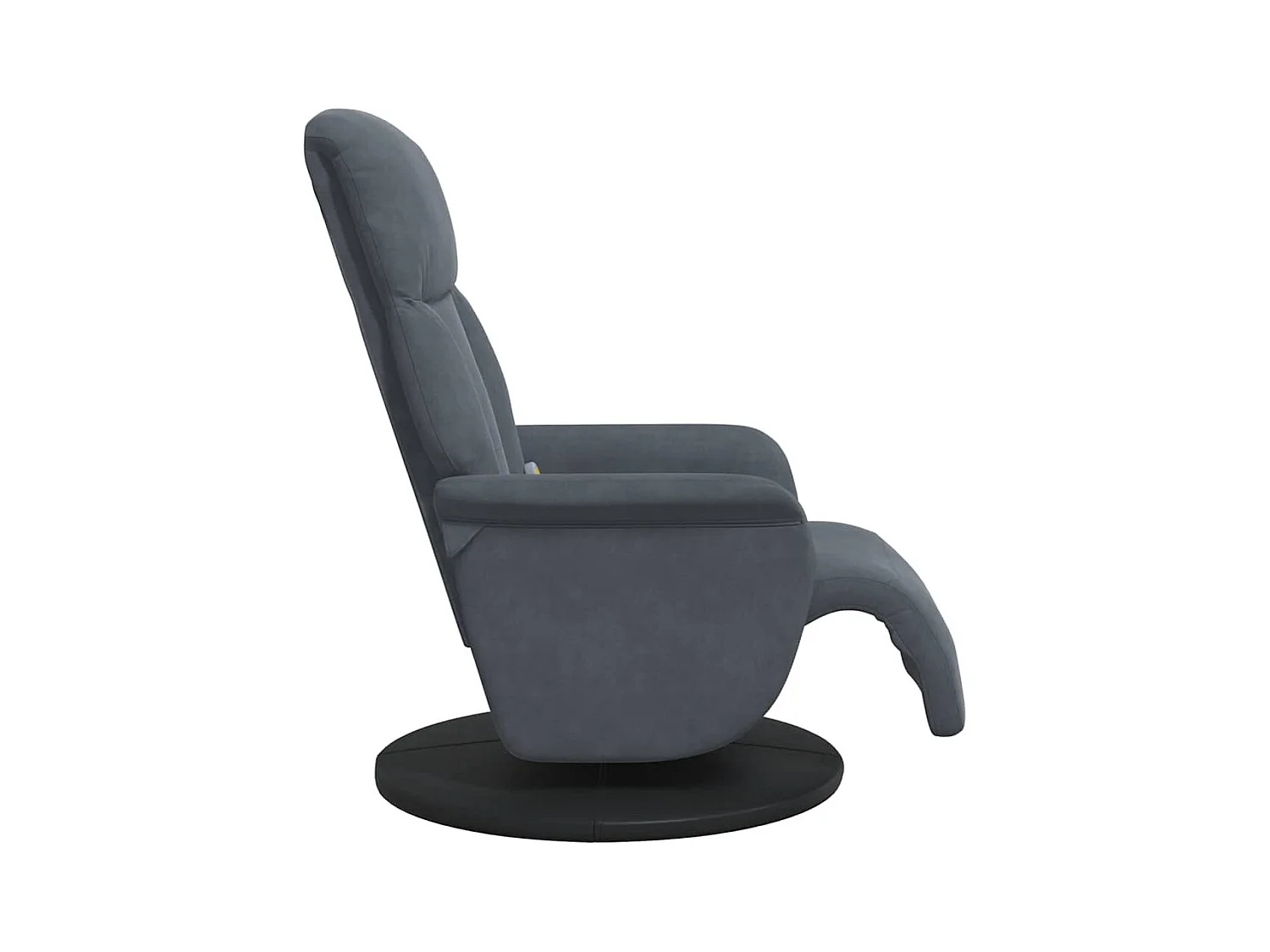 Sillón de relax | Sillón reclinable masaje con reposapiés terciopelo gris oscuro SHL2898