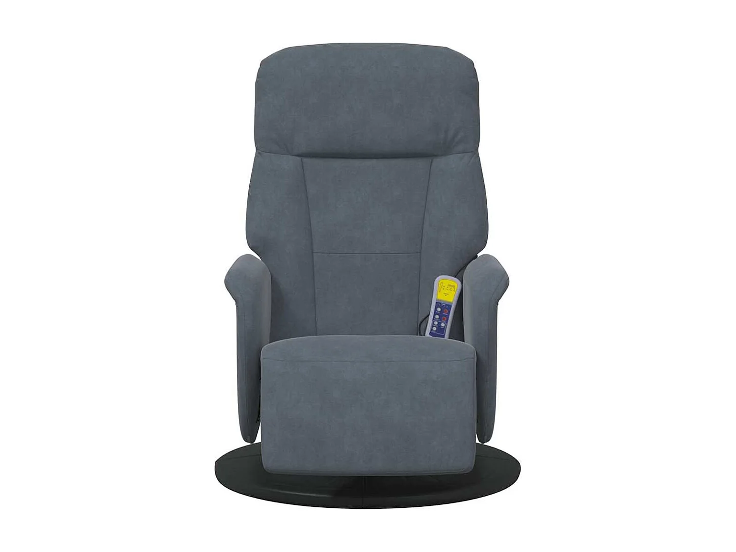 Sillón de relax | Sillón reclinable masaje con reposapiés terciopelo gris oscuro SHL2898