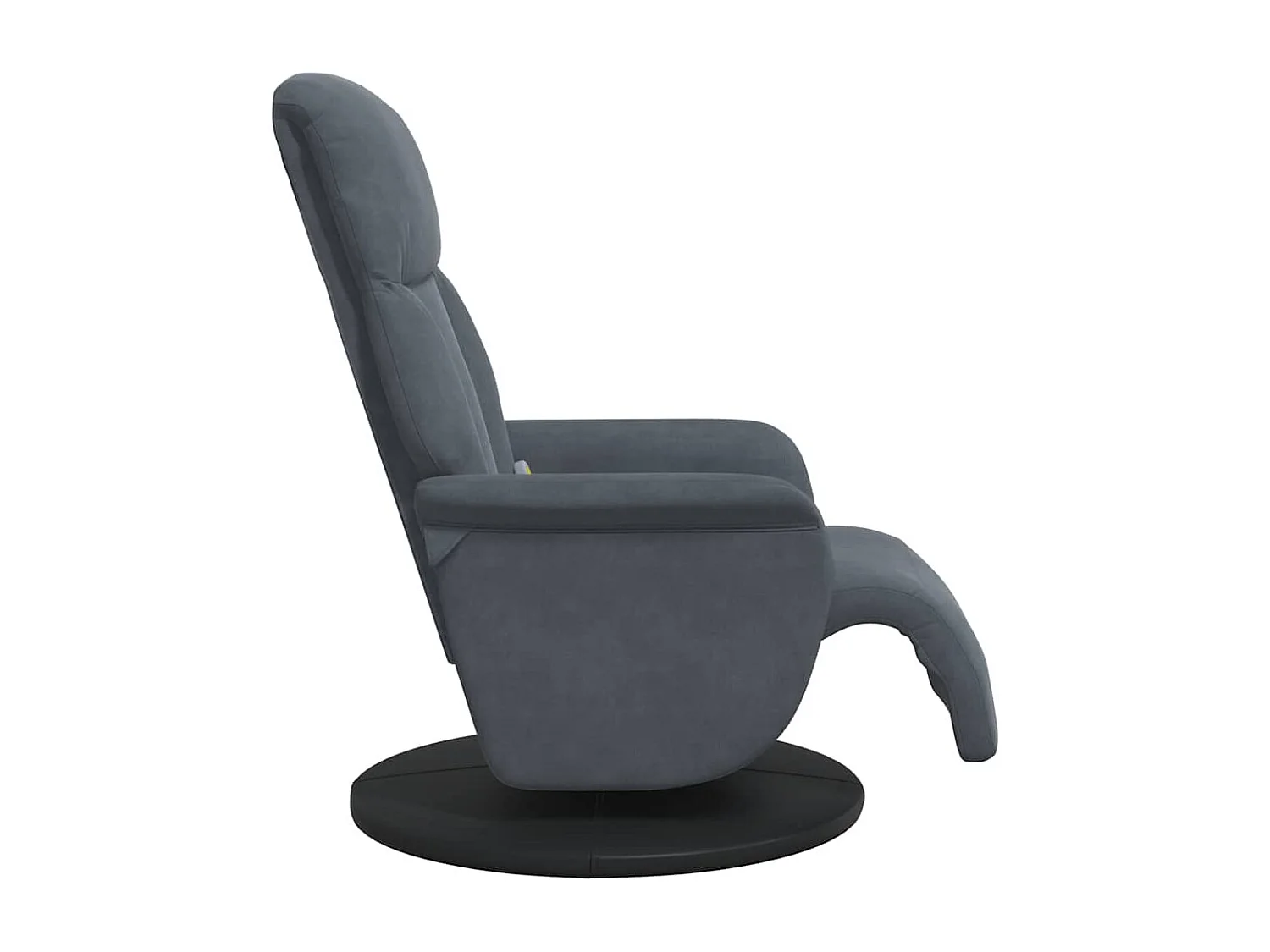 Sillón de relax | Sillón reclinable masaje con reposapiés terciopelo gris oscuro SHL2898