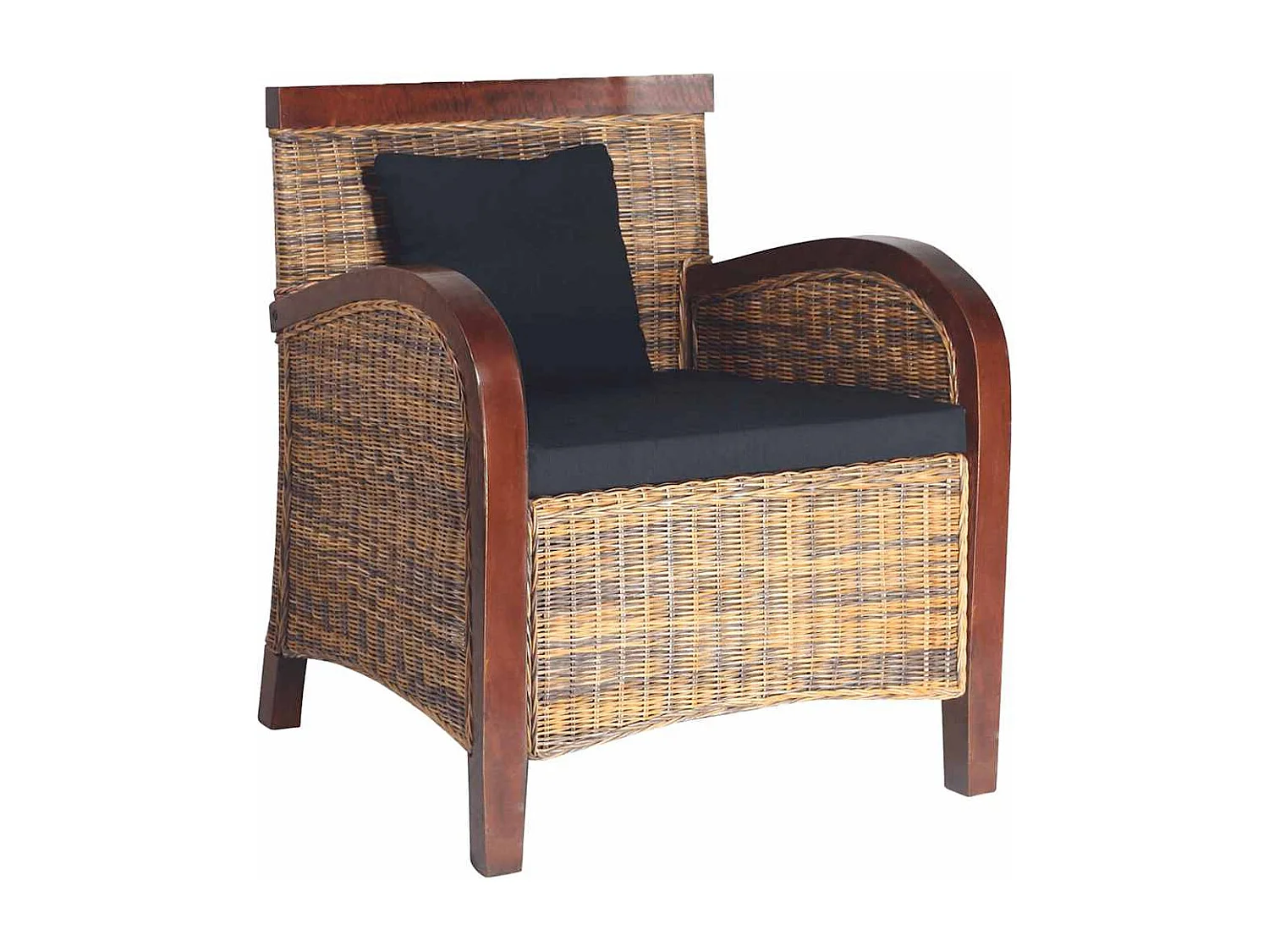 Relaxsessel | Lounge Sessel für Wohnzimmer Rattan Handgeflochten SHL83905