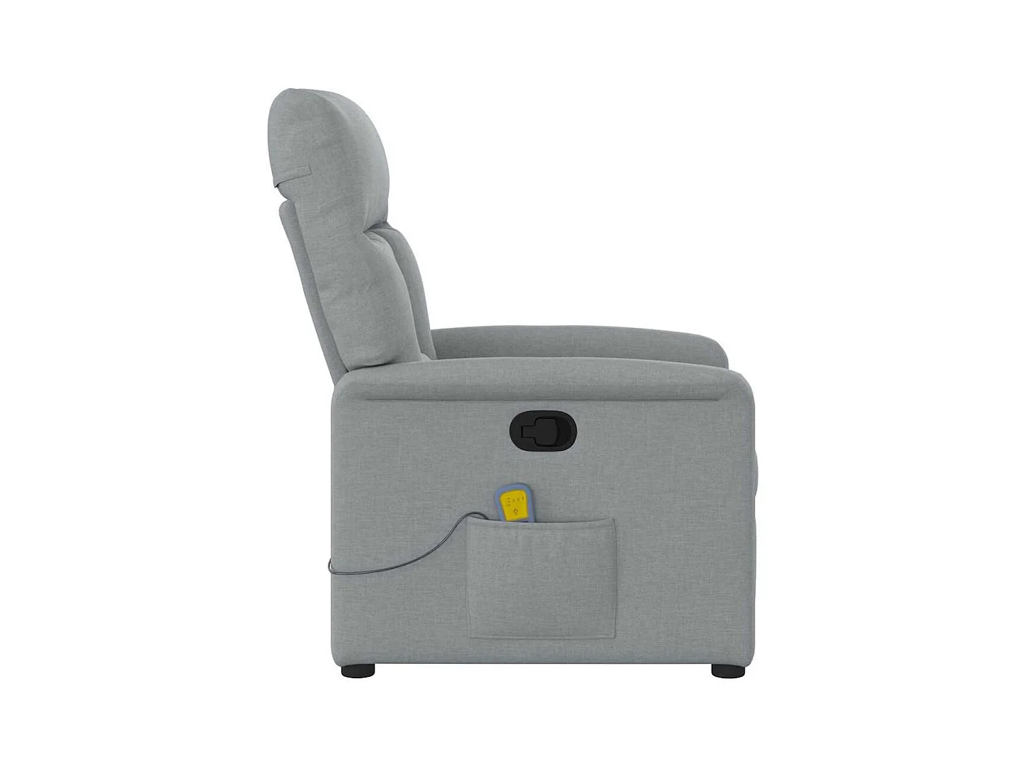 Sillón de relax | Sillón reclinable de masaje de tela gris claro SHL4300