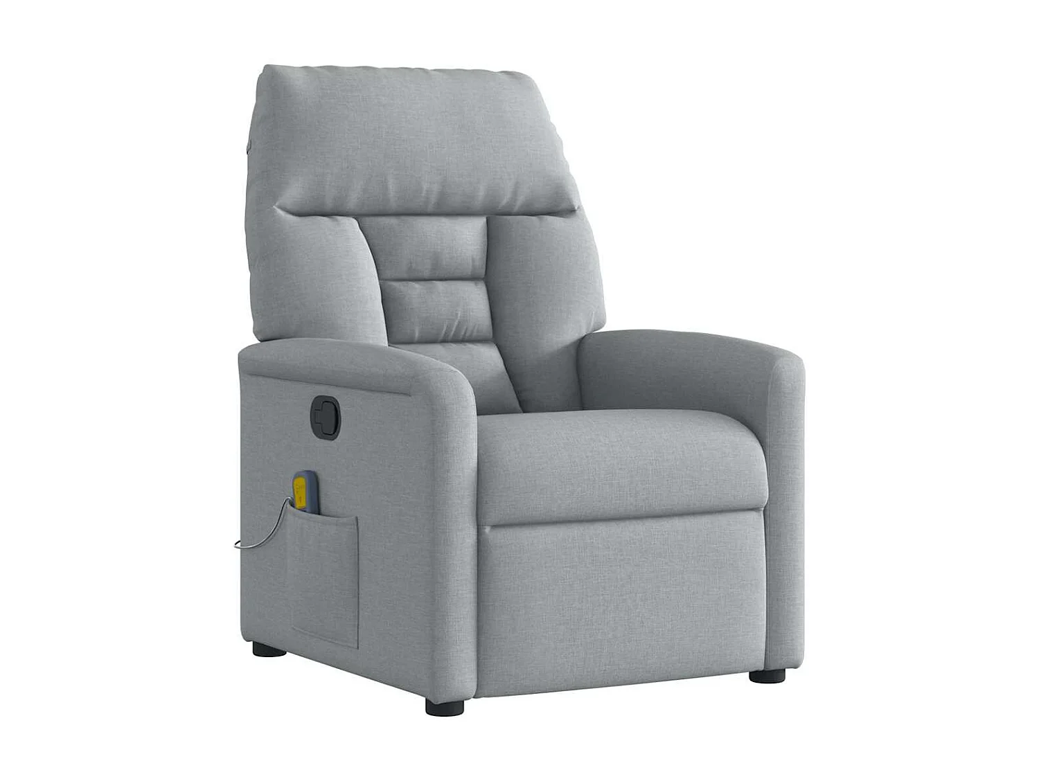 Fauteuil inclinable-Chaise de relax-Fauteuil de Massage Gris clair Tissu SHL4493