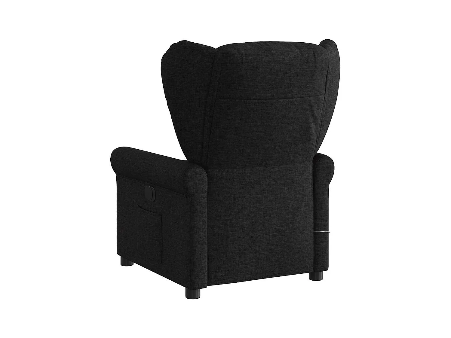 Fauteuil inclinable-Chaise de relax-Fauteuil de Massage Noir Tissu SHL3189