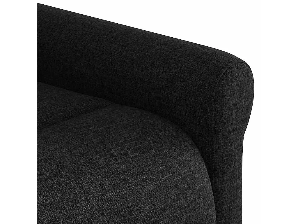 Fauteuil inclinable-Chaise de relax-Fauteuil de Massage Noir Tissu SHL3189