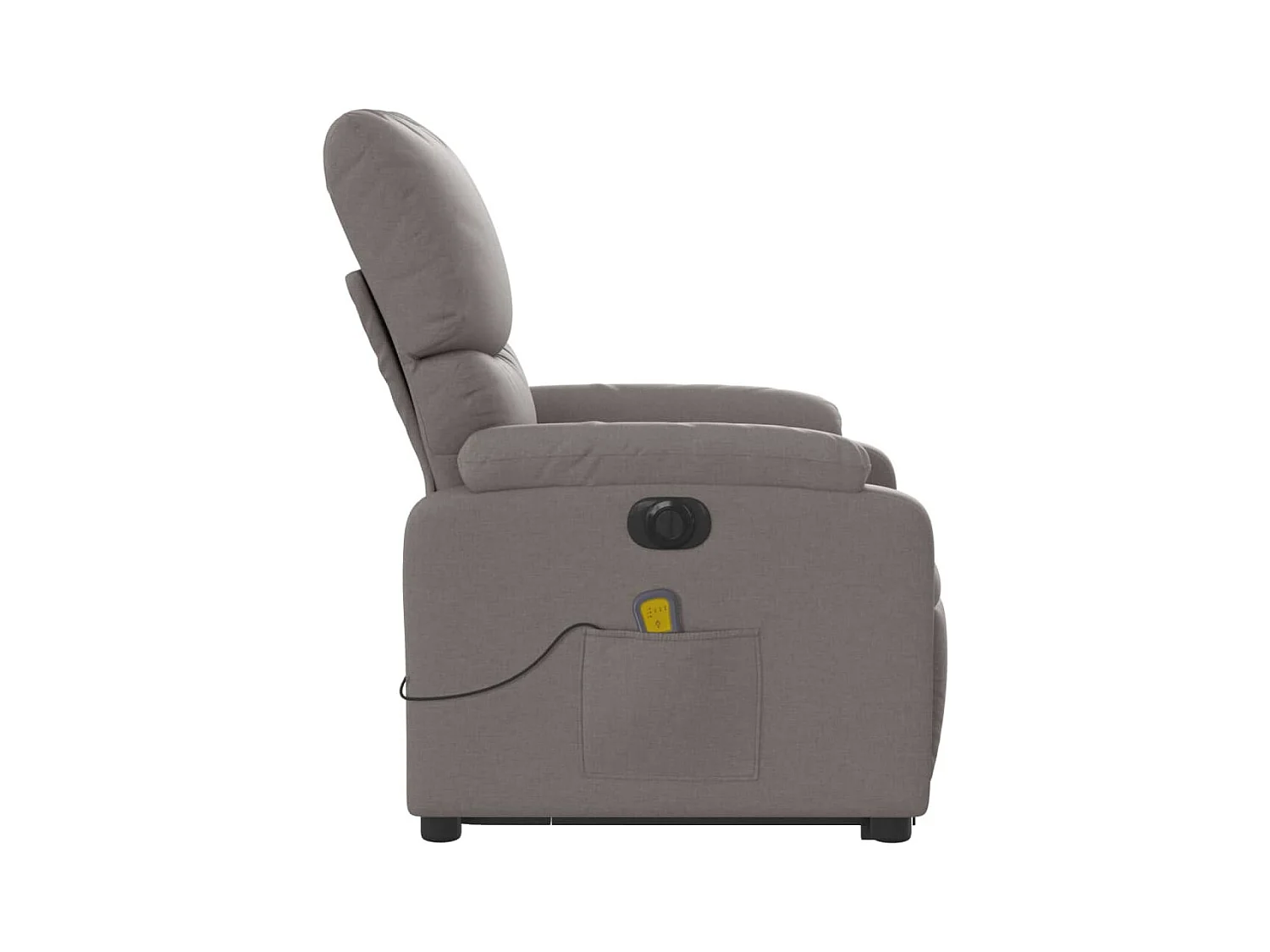 Fauteuil inclinable électrique-Chaise-Fauteuil de Massage Taupe Tissu SHL2070