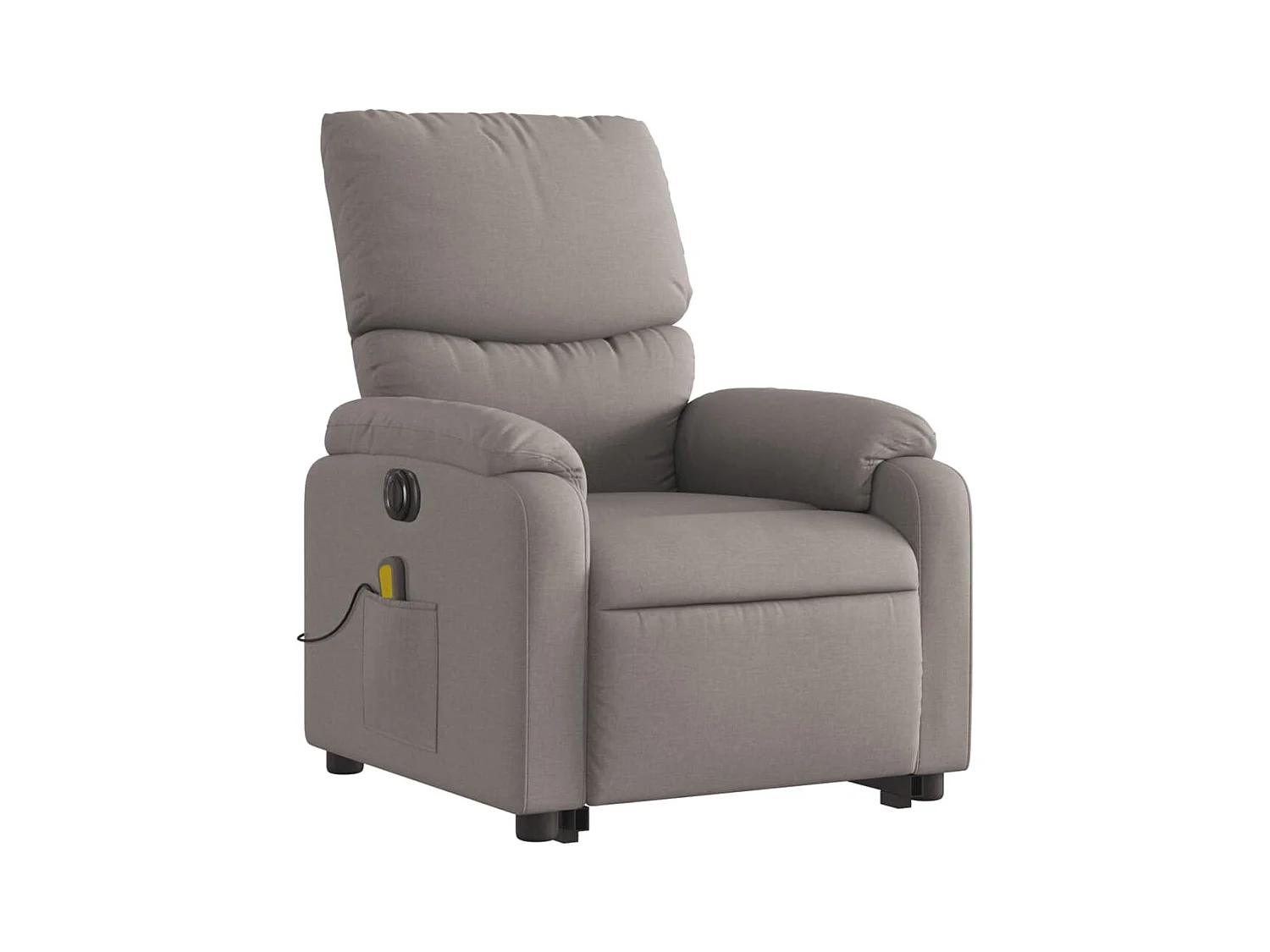 Fauteuil inclinable électrique-Chaise-Fauteuil de Massage Taupe Tissu SHL2070