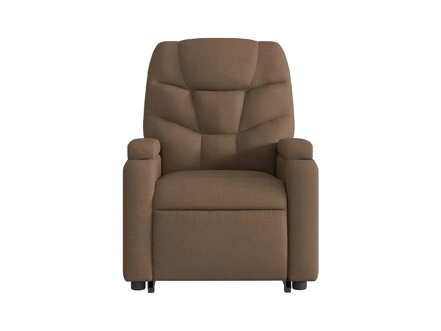 Silla de masaje reclinable de pie de tela marrón SHL5434