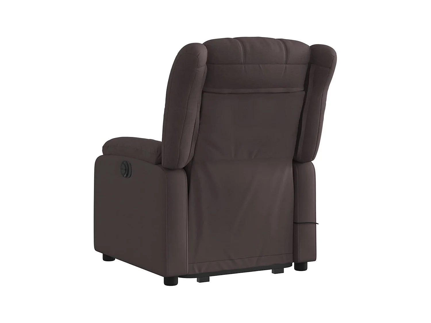 Silla de masaje reclinable de pie de tela marrón oscuro SHL7780