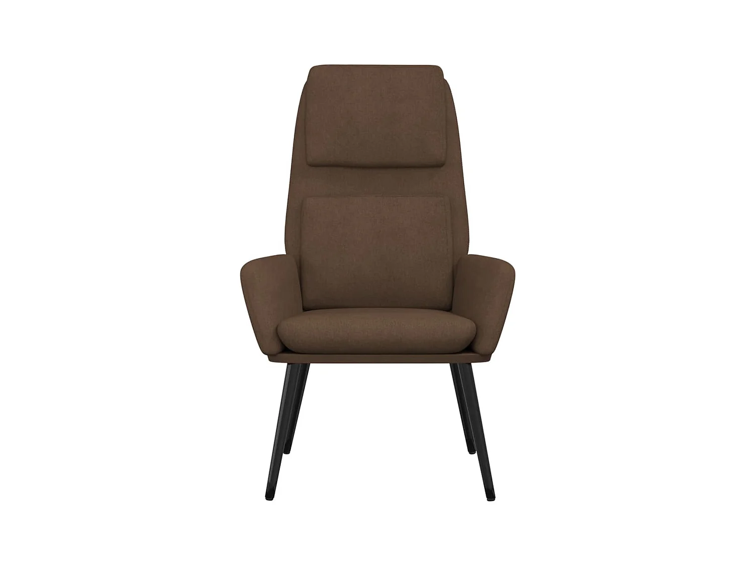 Chaise de relaxation-Fauteuil de Salon Marron Tissu SHL990