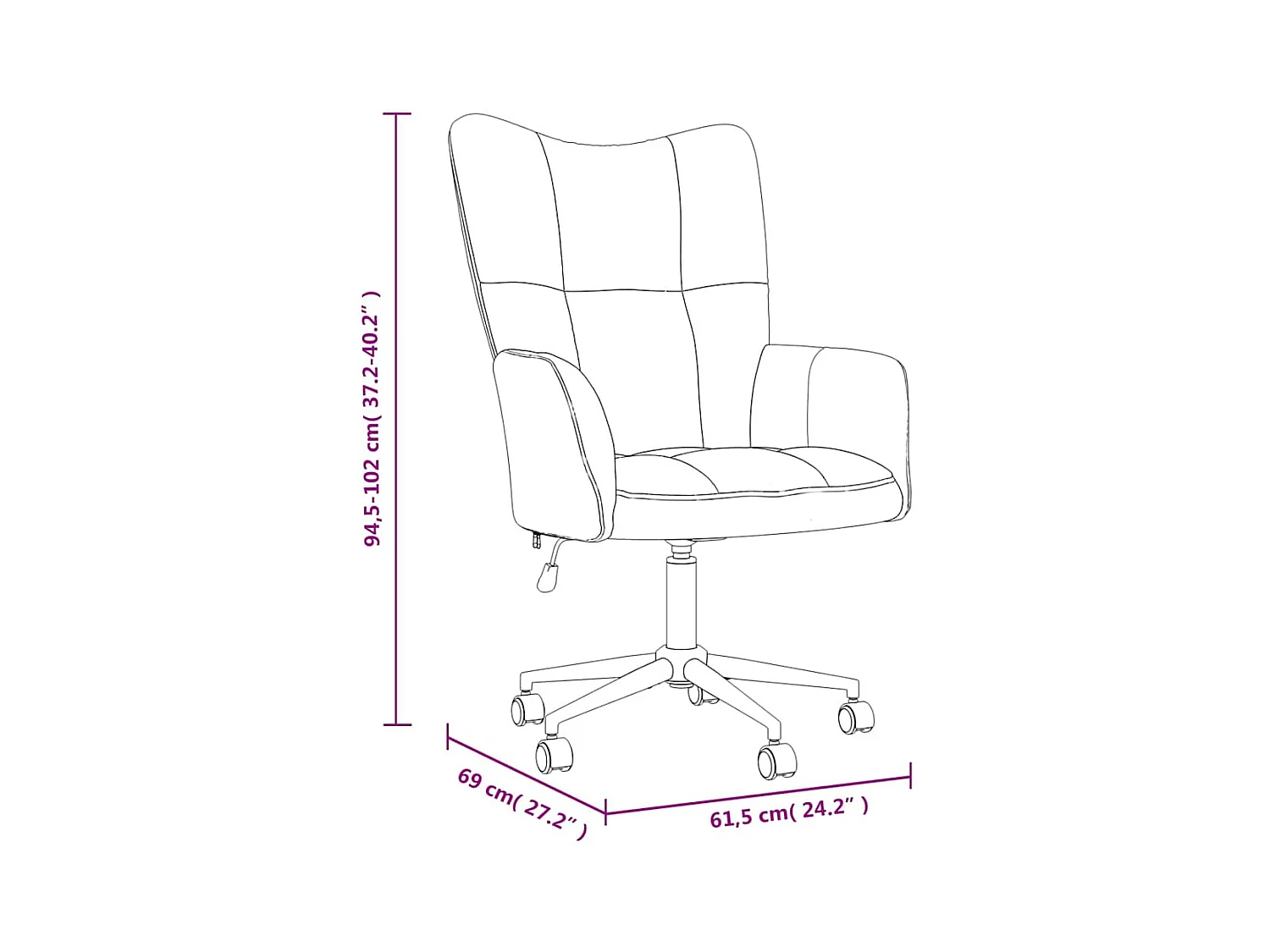 Sillón de relax | Silla de relax de terciopelo verde claro SHL2439