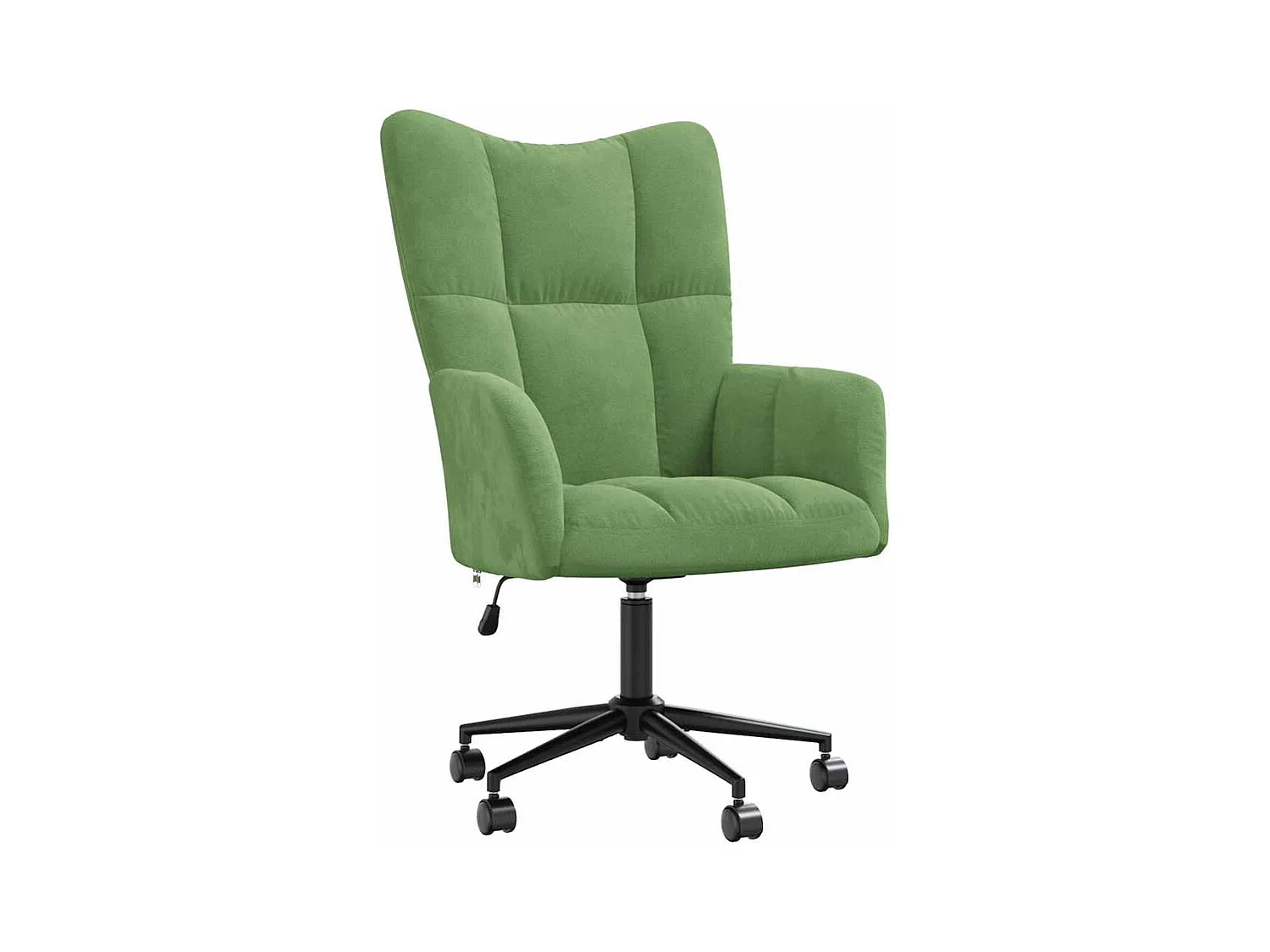 Chaise de relaxation-Fauteuil de bureau Vert clair Velours SHL1057