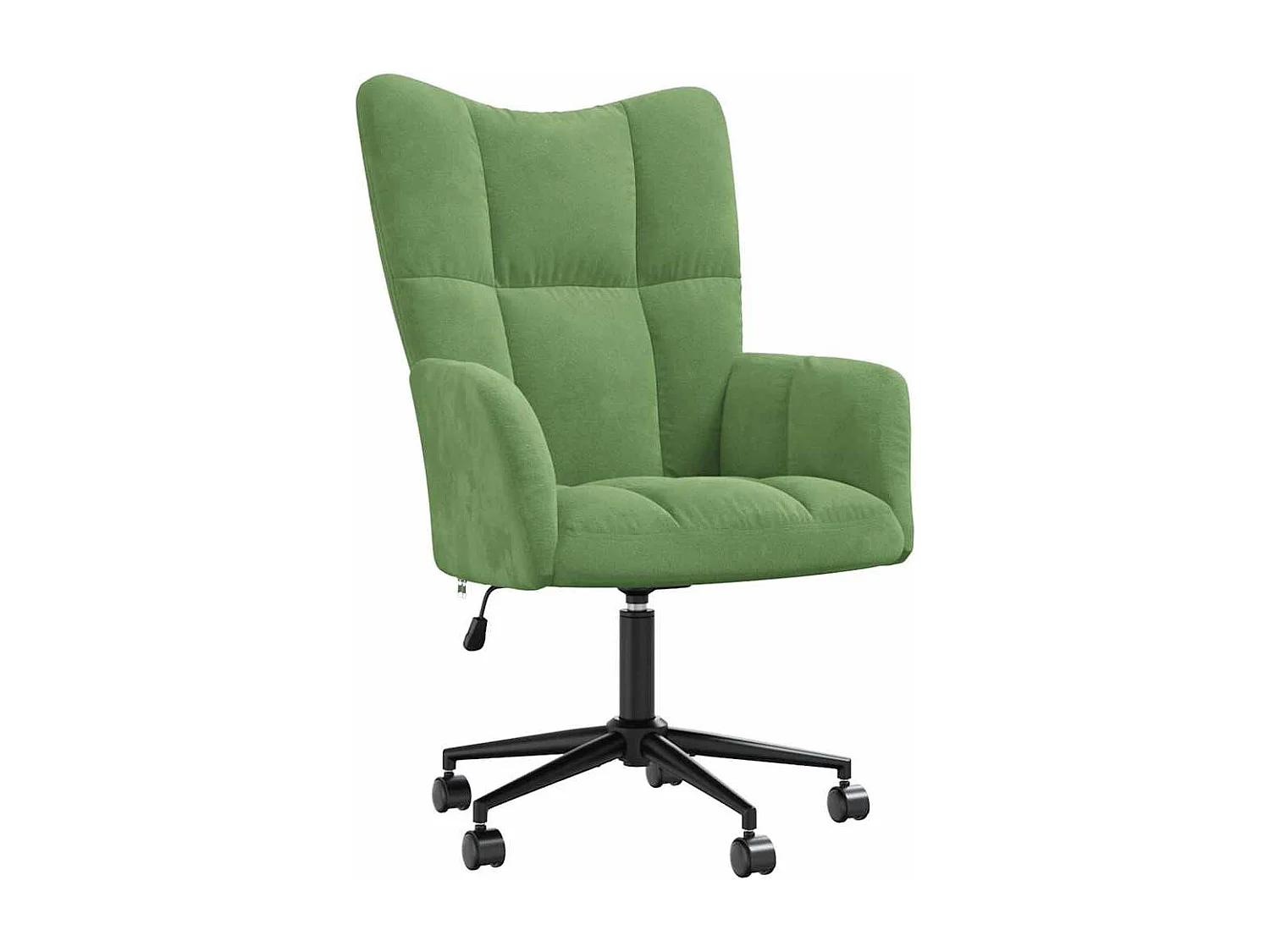 Chaise de relaxation-Fauteuil de bureau Vert clair Velours SHL1057
