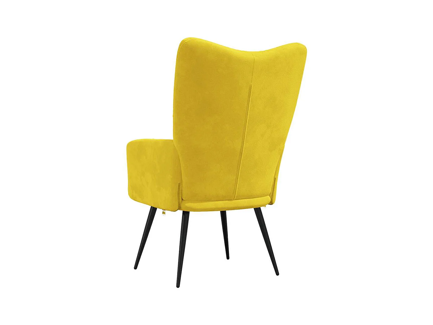 Sillón de relax | Silla de relax de terciopelo amarillo mostaza SHL8766