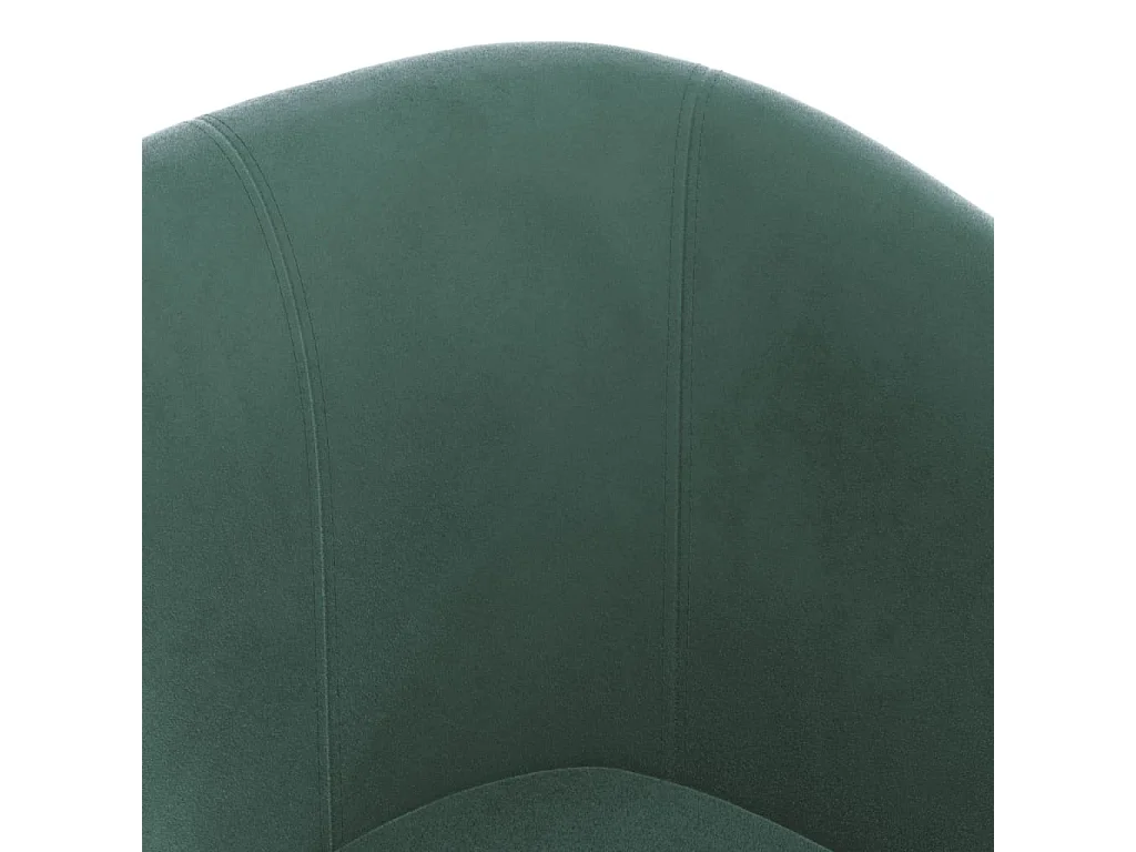 Sillón de salón | Silla de relax con taburete terciopelo verde oscuro SHL5370