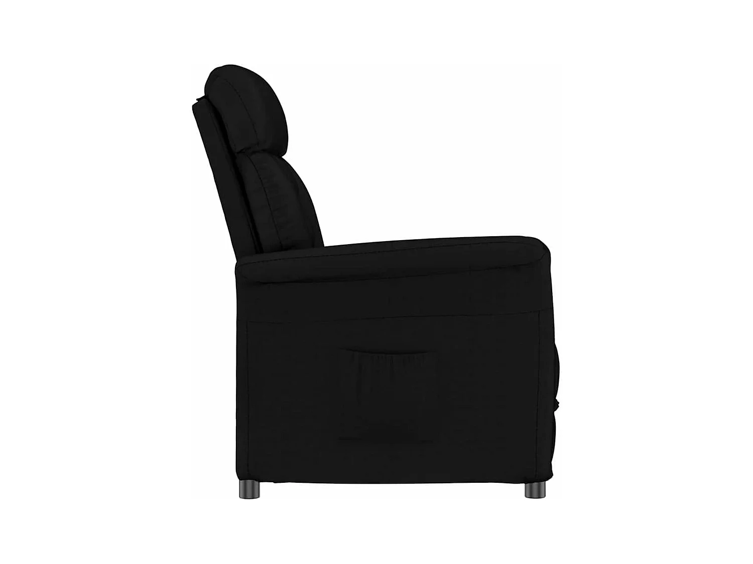 Sillón de relax | Sillón Recliner Negro Negro 70.5x96.5x95 cm Cuero sintético SHL9185