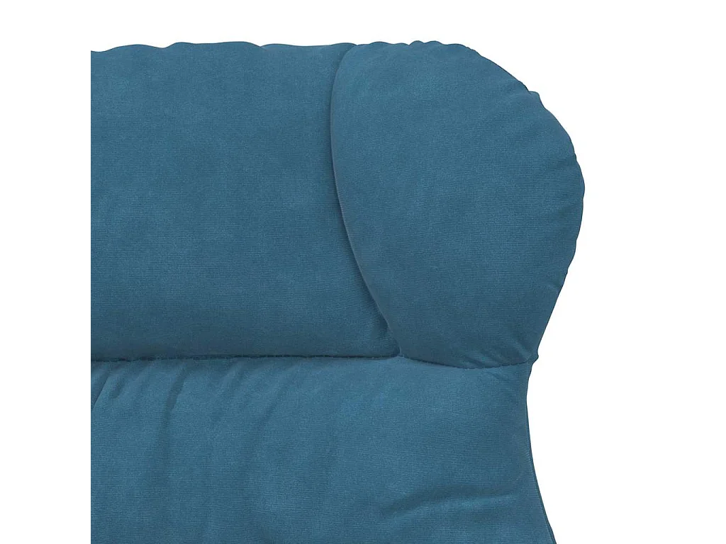Fauteuil Salon-Chaise de relax Bleu 69x74x93 cm Velours SHL1726