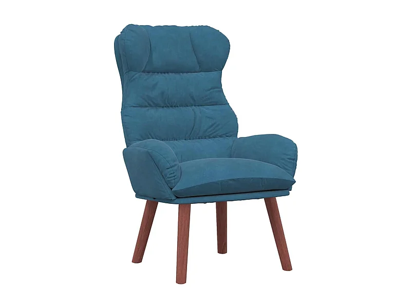 Fauteuil Salon-Chaise de relax Bleu 69x74x93 cm Velours SHL1726