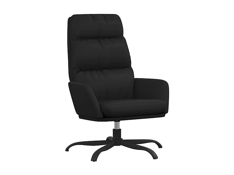 Sillón de relax | Silla de relax de cuero sintético negro SHL9245