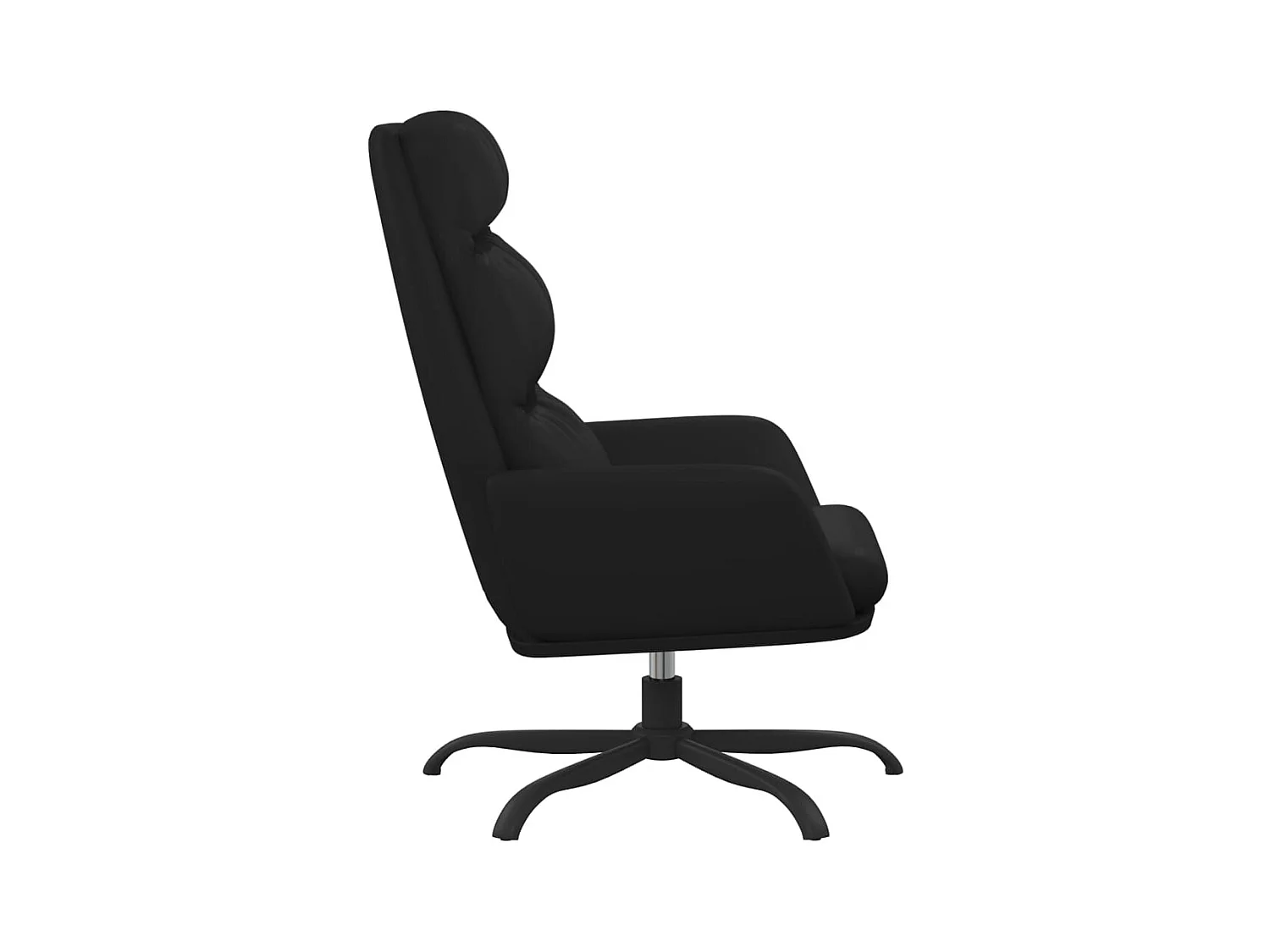 Sillón de relax | Silla de relax de cuero sintético negro SHL9245