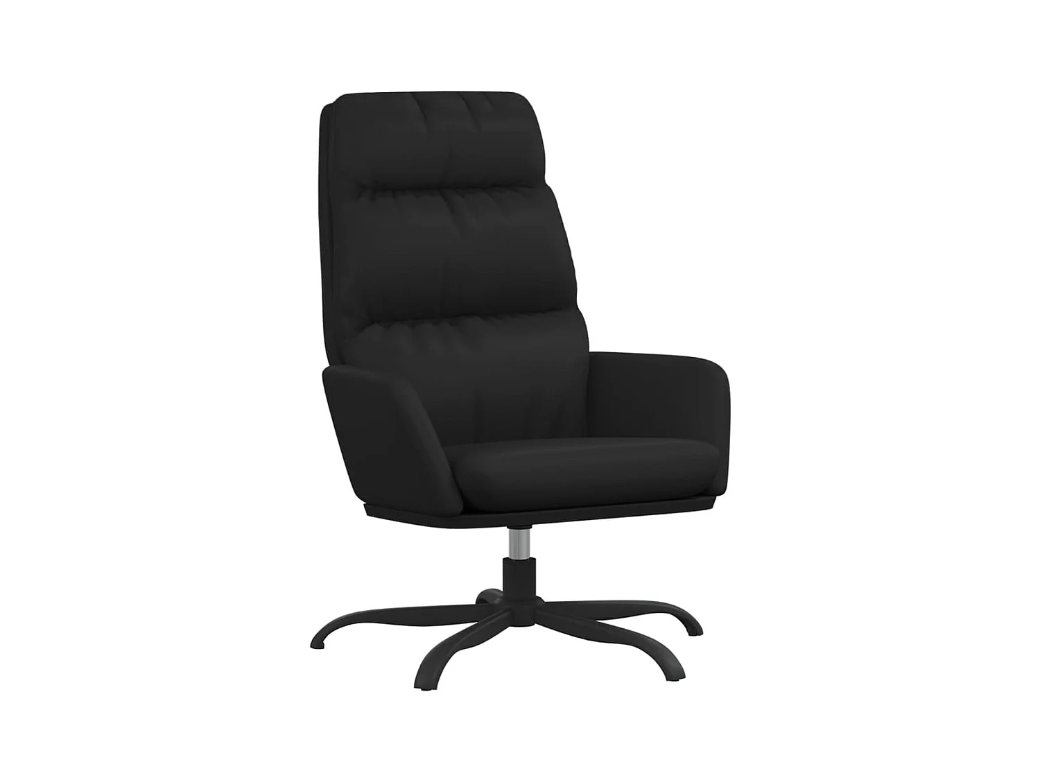 Chaise de relaxation-Fauteuil de Salon Noir Similicuir SHL4396