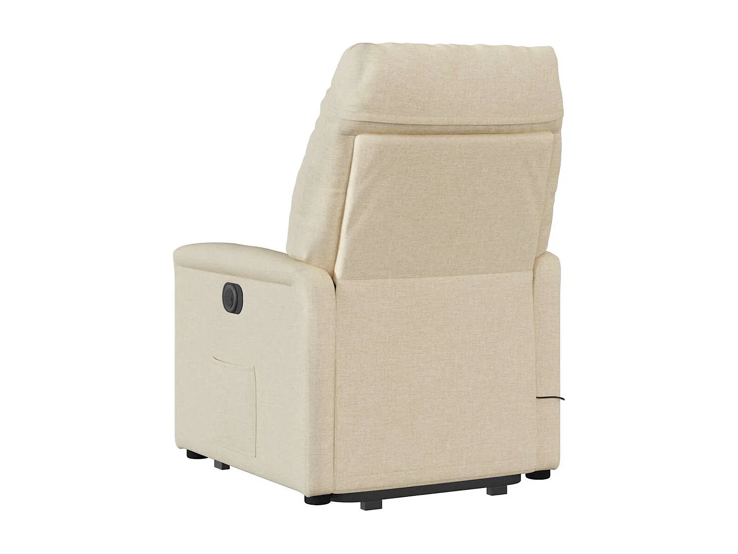 Poltrona elétrica elevatória massagens tecido creme SHL284244