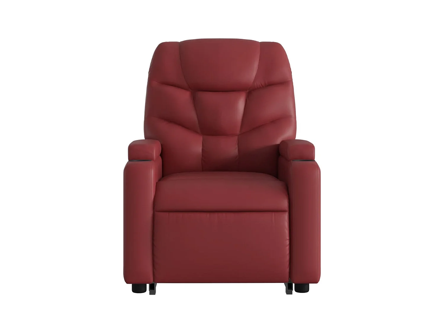 Sillón de relax | Sillón reclinable elevable cuero artificial rojo tinto SHL8805