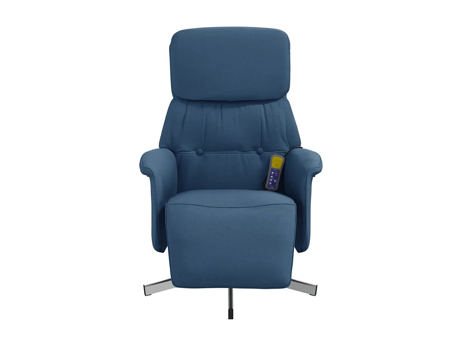 Massagesessel | Relaxsessel mit Fußteil Blau Stoff SHL61846