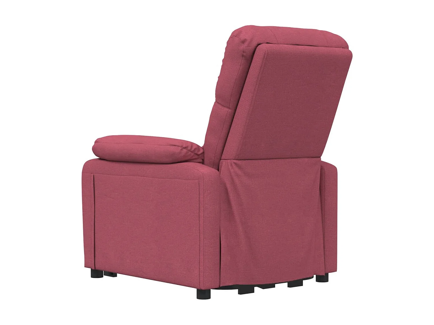 Relaxsessel Elektrisch | Lounge Sessel indoor Weinrot Stoff SHL12465