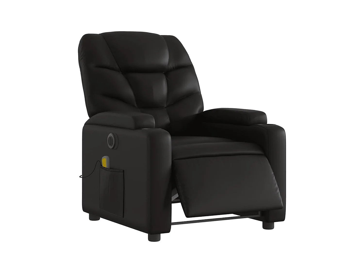 Sillón de salón | Silla | Sillón de masaje reclinable eléctrico cuero sintético negro SHL6327