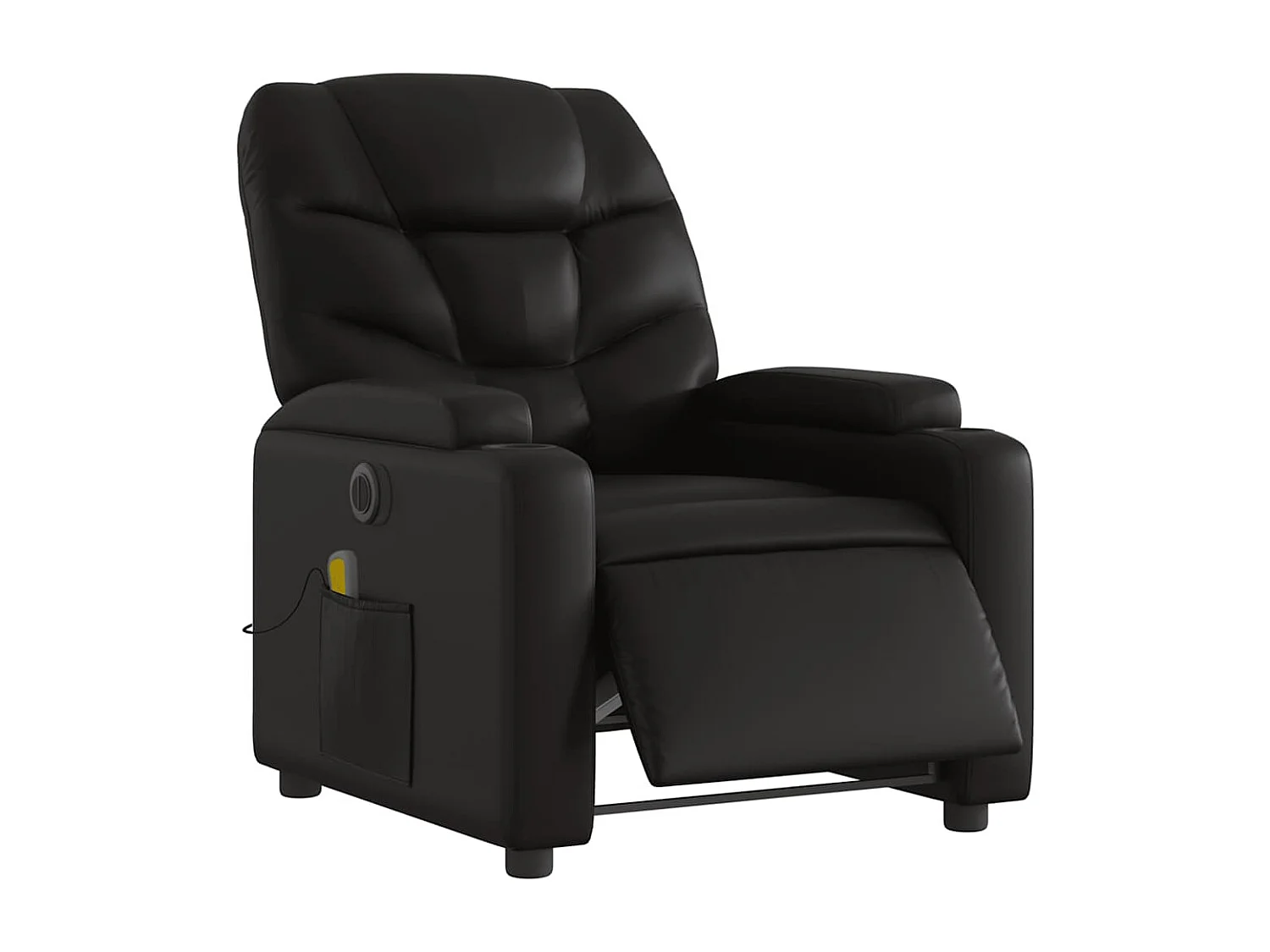 Massagesessel Elektrisch | Relaxsessel indoor Schwarz Kunstleder SHL80409