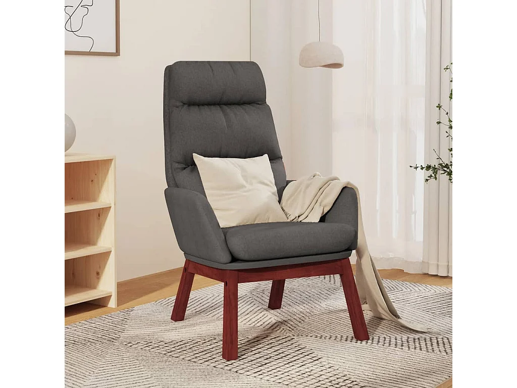 Sillón de relax | Silla de relax de tela gris oscuro SHL7510