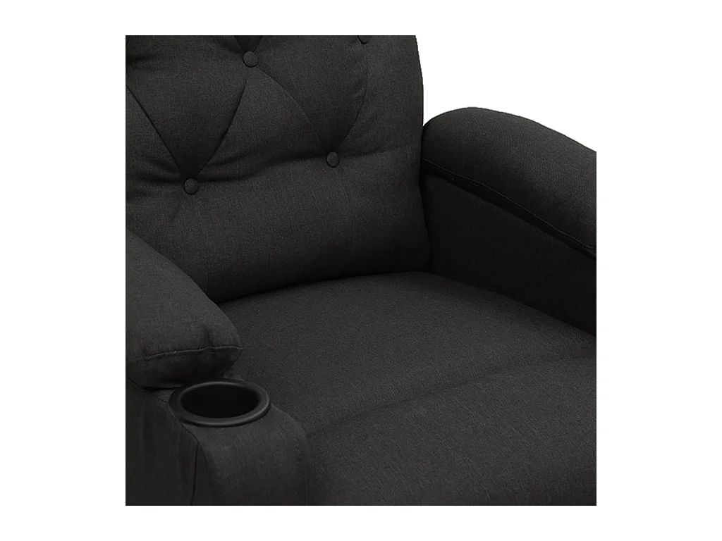 Silla de relax | Sillón elevable tela negro SHL2059