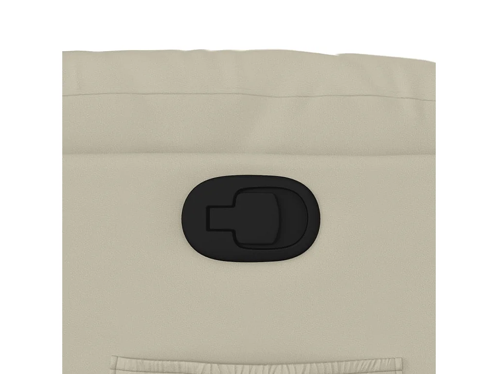 Relaxsessel | Lounge Sessel für Wohnzimmer Creme Kunstleder SHL52871