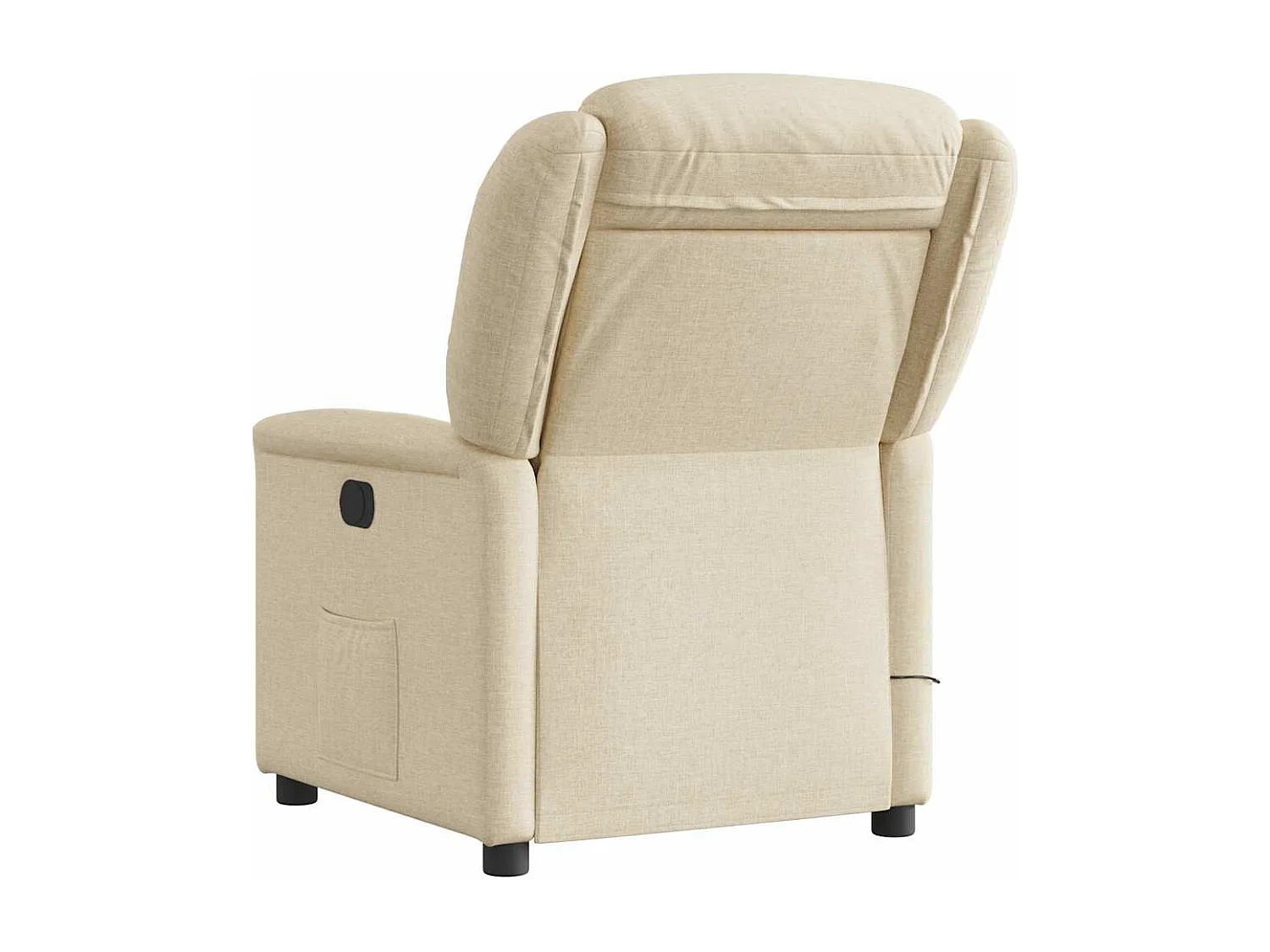 Fauteuil inclinable électrique-Chaise de relax-Fauteuil de Massage crème tissu SHL2729