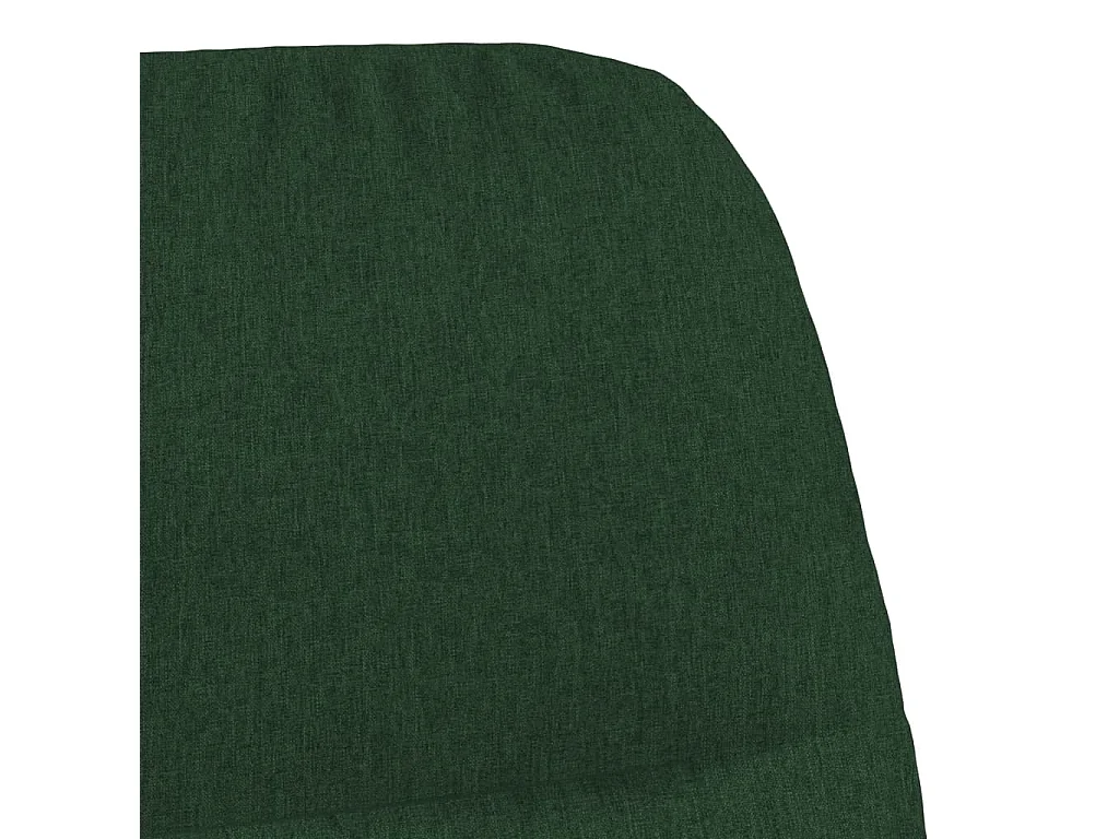 Chaise de relaxation moderne avec tabouret-Fauteuil de Salon Vert foncé Tissu SHL5301
