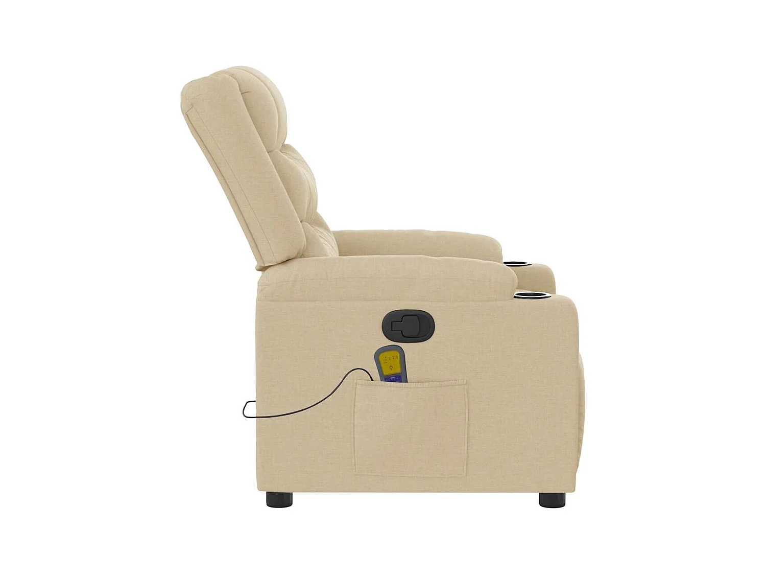 Sillón de salón | Silla | Sillón de masaje reclinable de tela crema SHL9127