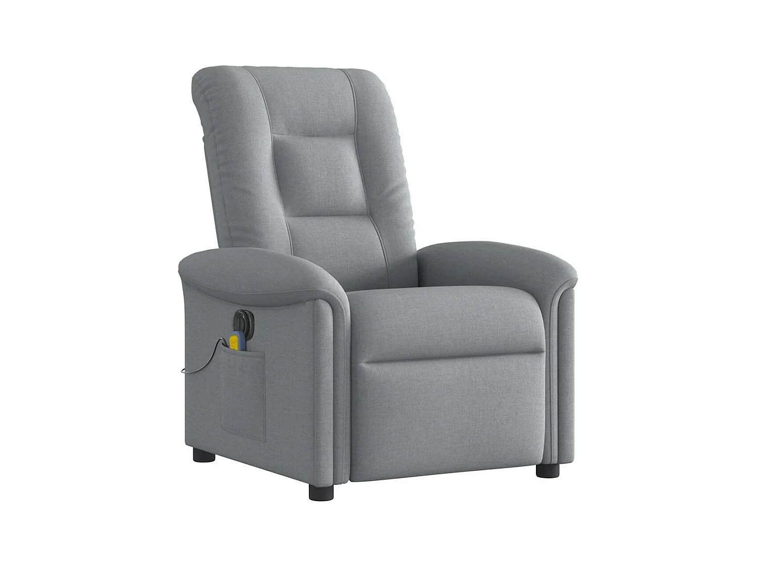 Sillón de relax | Sillón reclinable de masaje eléctrico tela gris claro SHL6126