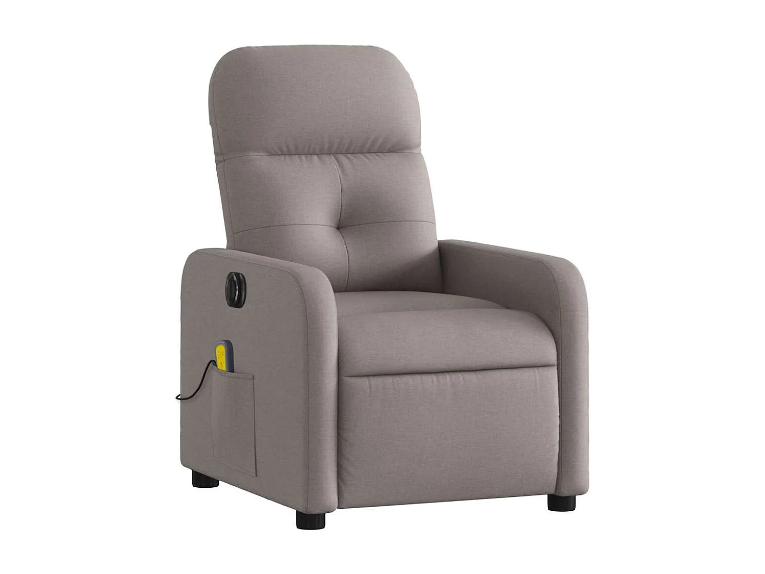 Fauteuil inclinable électrique-Fauteuil de massage de Salon Taupe Tissu SHL3643