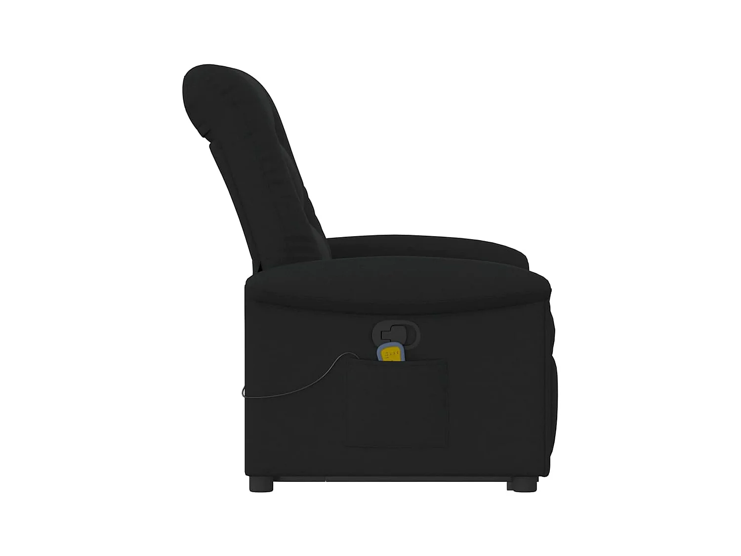 Sillón de relax | Sillón reclinable de masaje elevable tela negro SHL8330