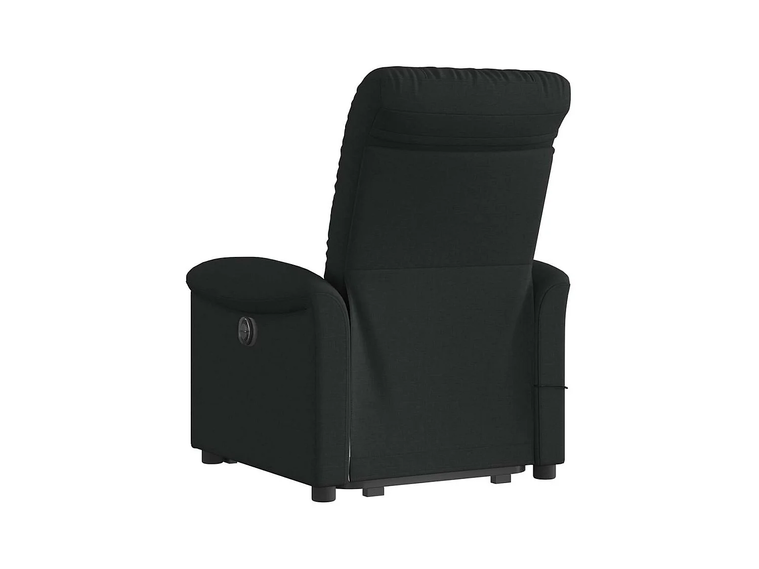 Sillón de relax | Sillón reclinable de masaje elevable tela negro SHL8330