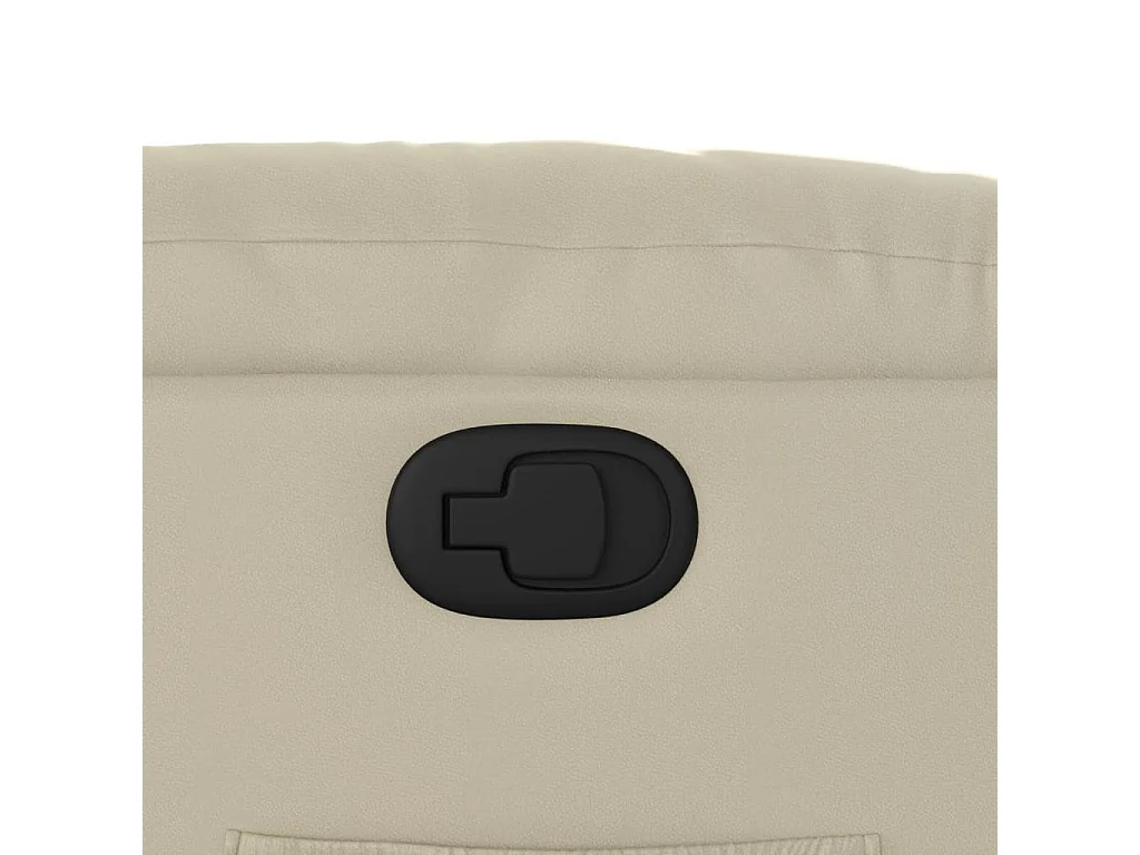 Sillón de relax | Sillón reclinable de cuero sintético crema SHL8106