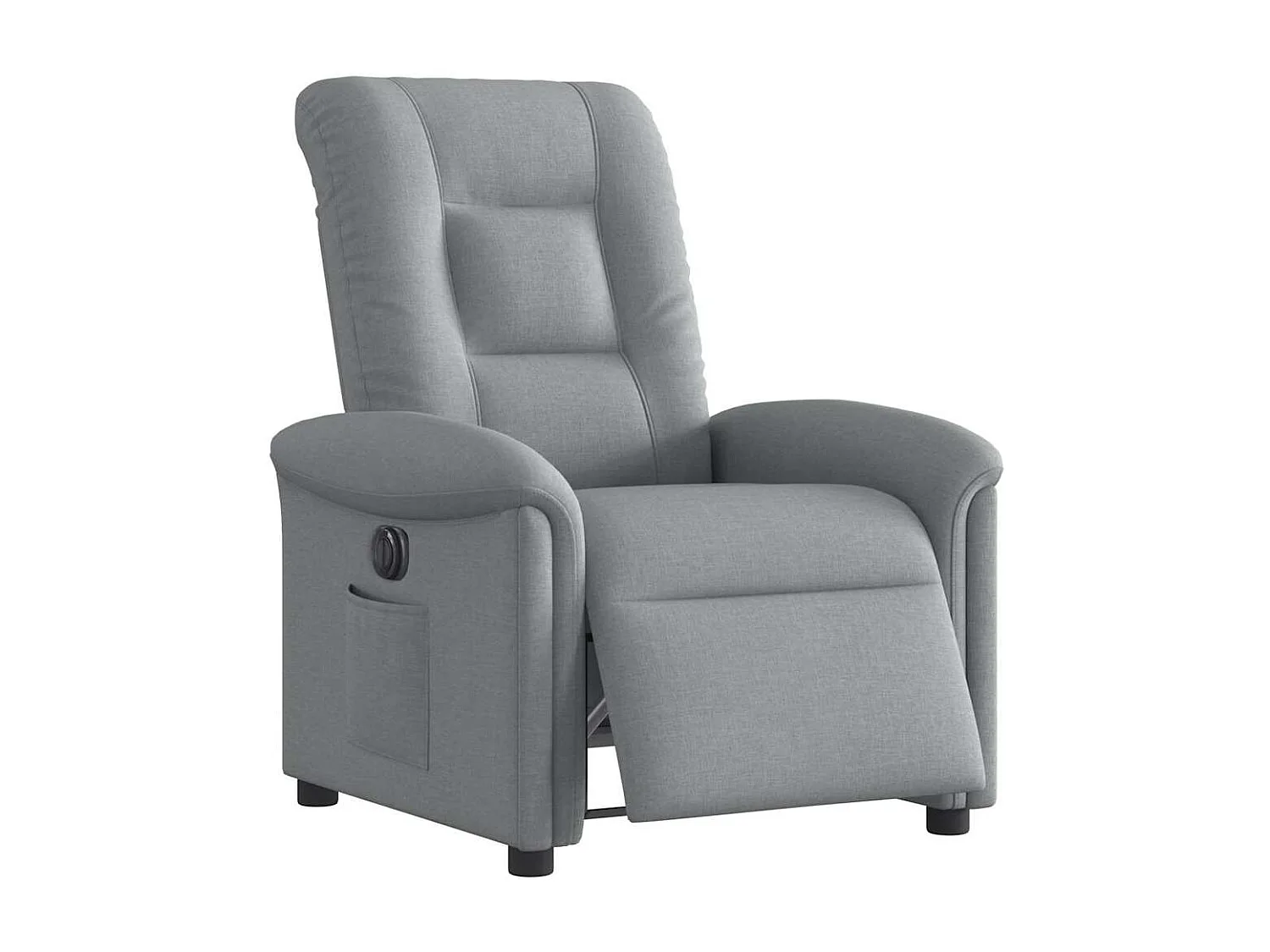 Relaxsessel Elektrisch | Lounge Sessel indoor Hellgrau Stoff SHL19762