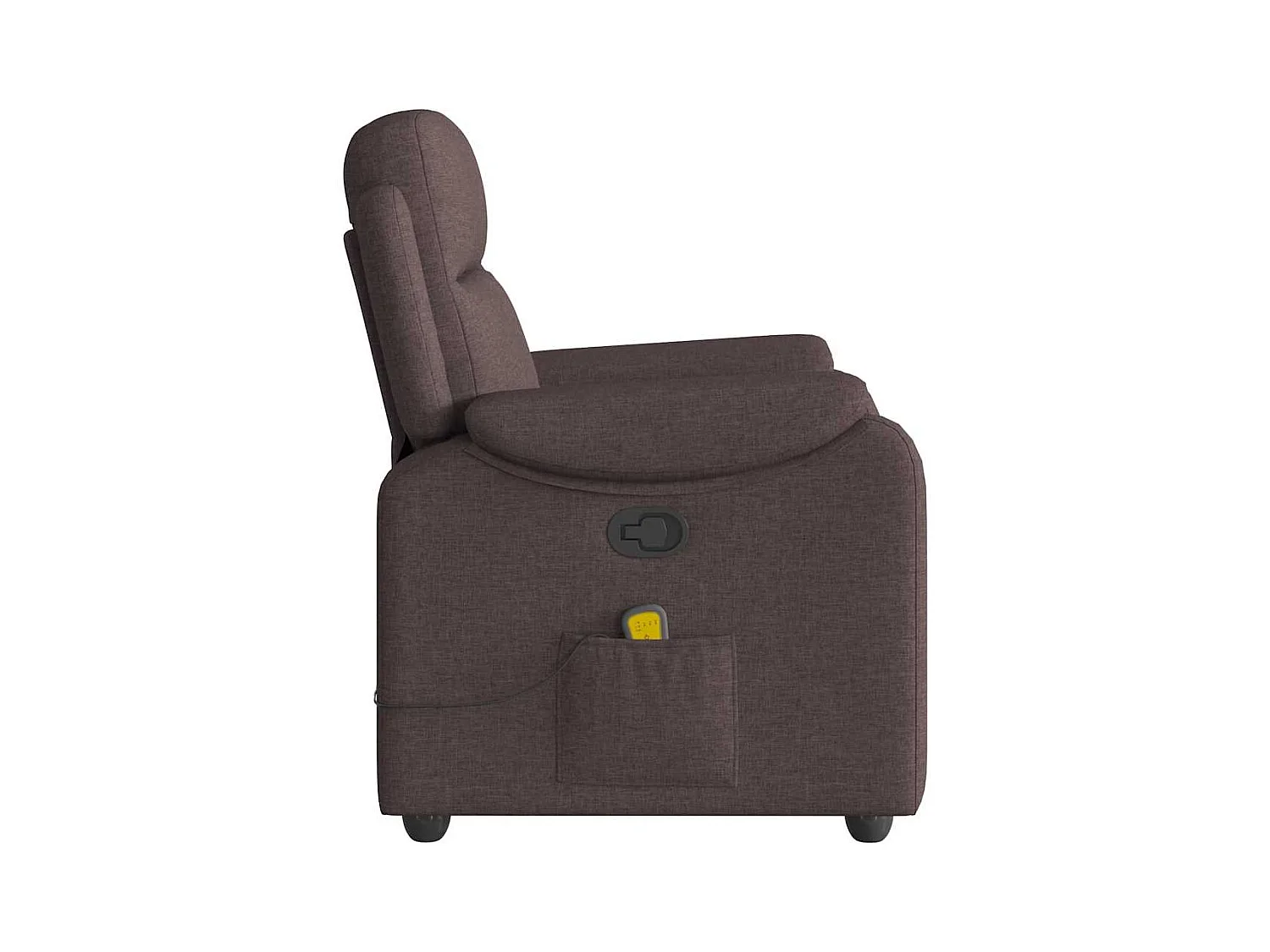 Sillón de salón | Silla | Sillón de masaje reclinable de tela marrón oscuro SHL8809