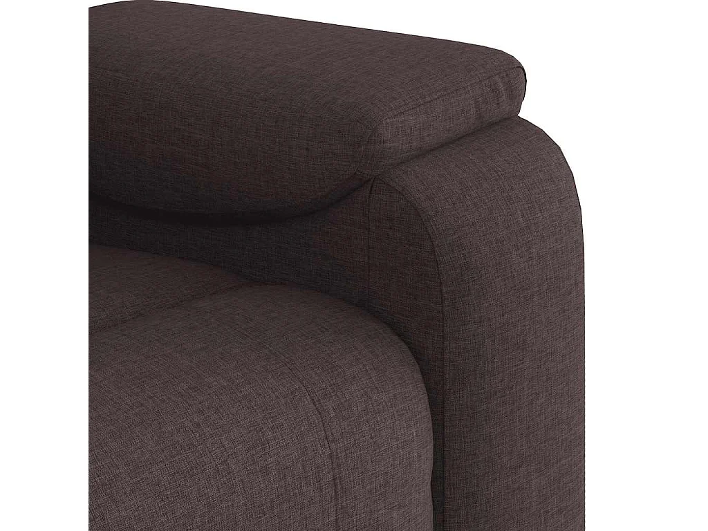 Sillón de salón | Silla | Sillón de masaje reclinable de tela marrón oscuro SHL8809