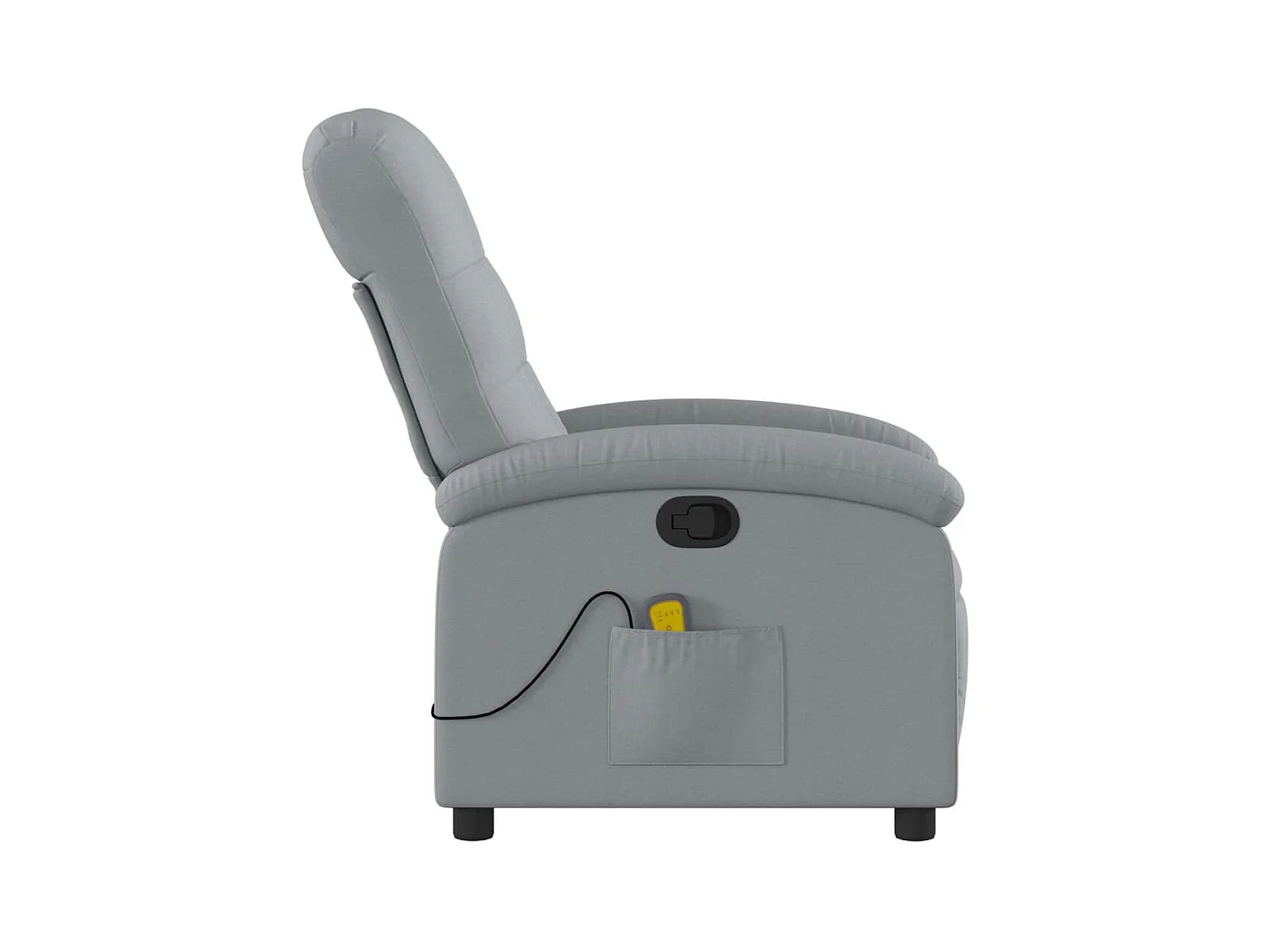 Fauteuil inclinable-Chaise de relax-Fauteuil de Massage gris clair tissu SHL1822
