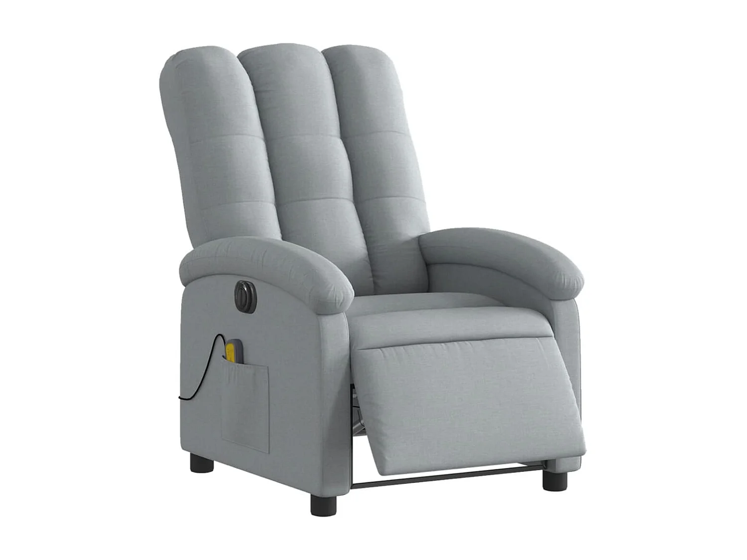 Fauteuil inclinable électrique-Fauteuil de massage pour Salon gris clair tissu SHL4970