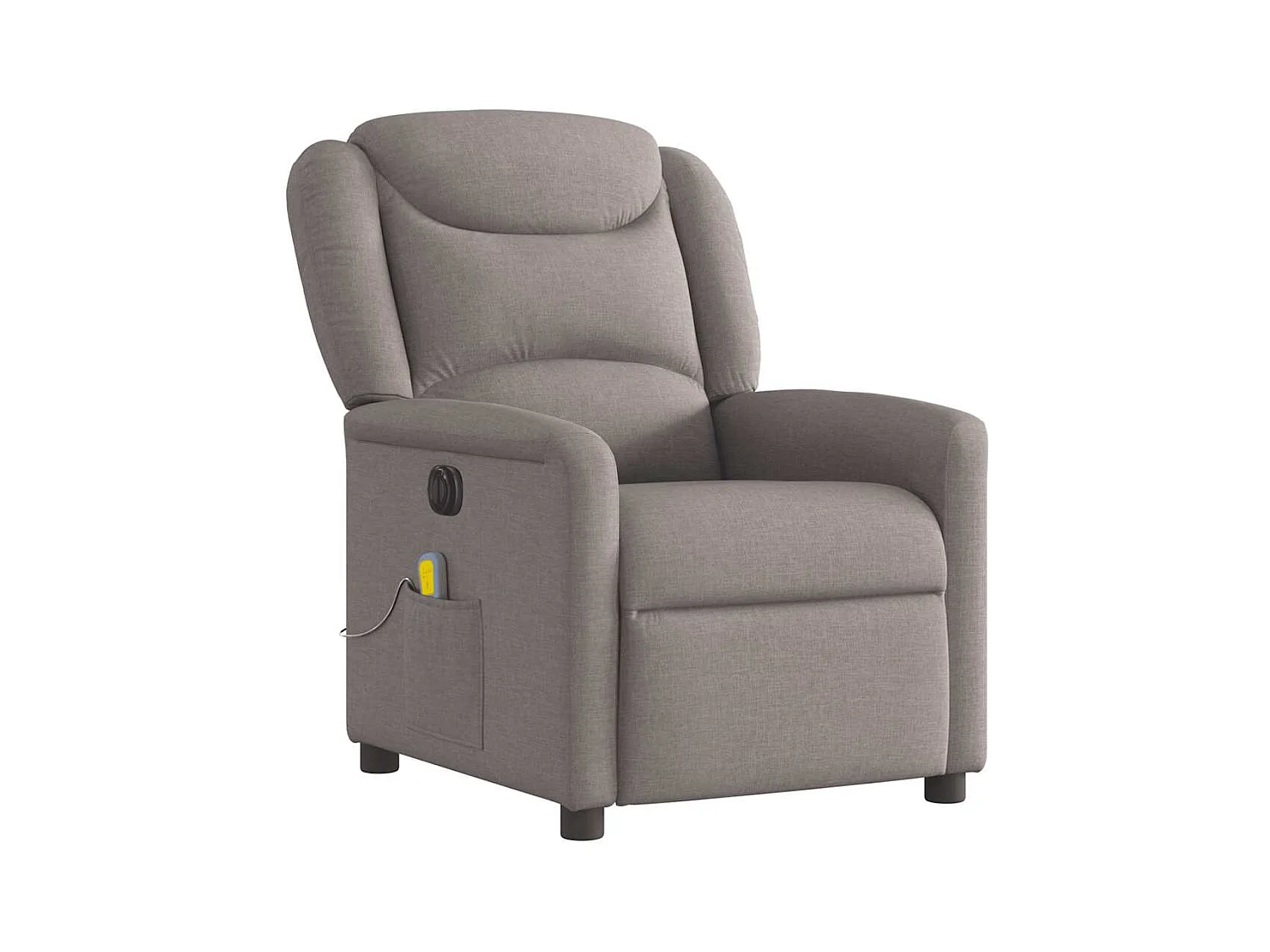 Sillón de relax | Sillón reclinable de masaje eléctrico tela gris taupe SHL6440