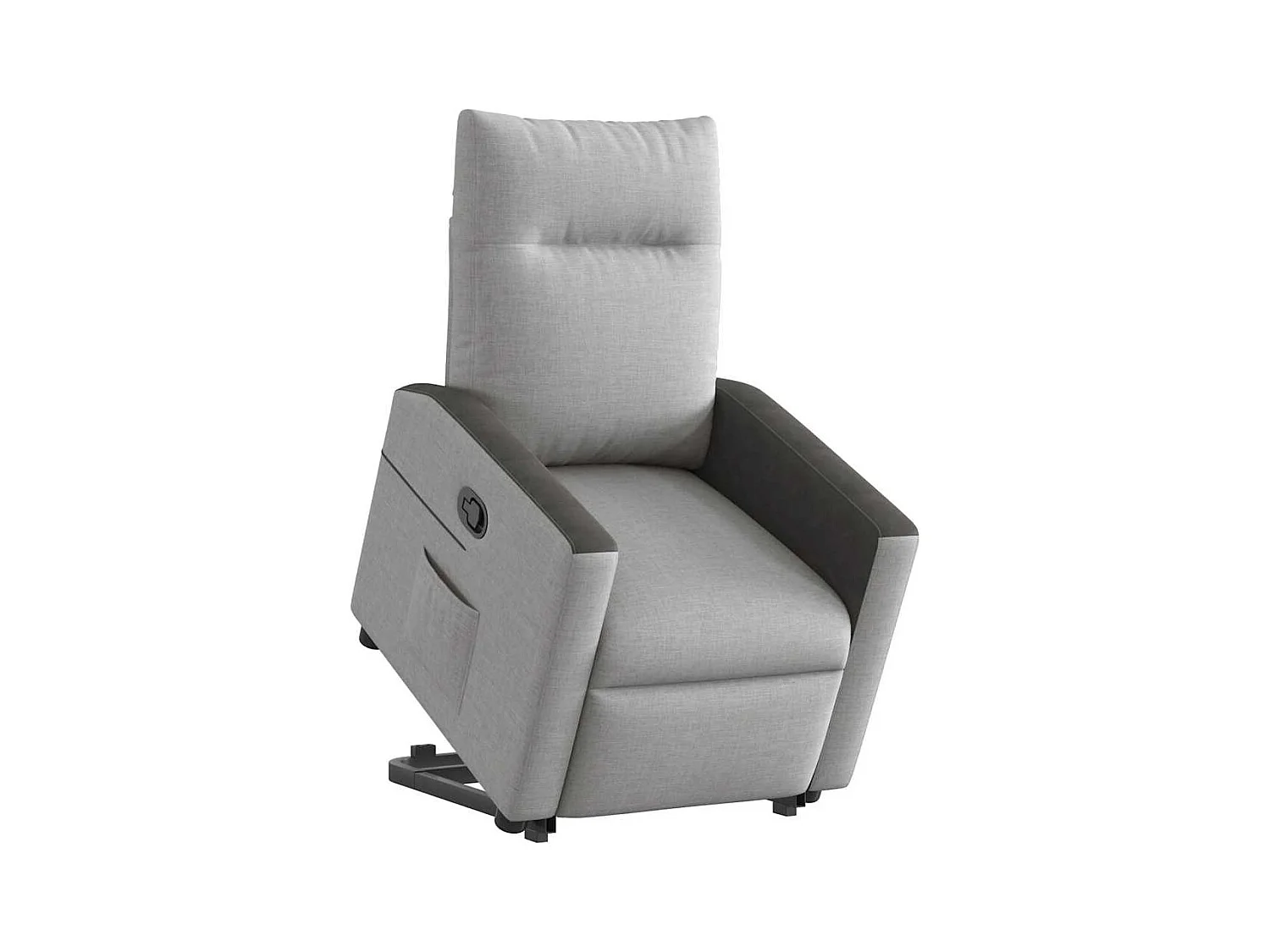 Fauteuil inclinable-Chaise de relax-Fauteuil TV gris nuage tissu SHL4431
